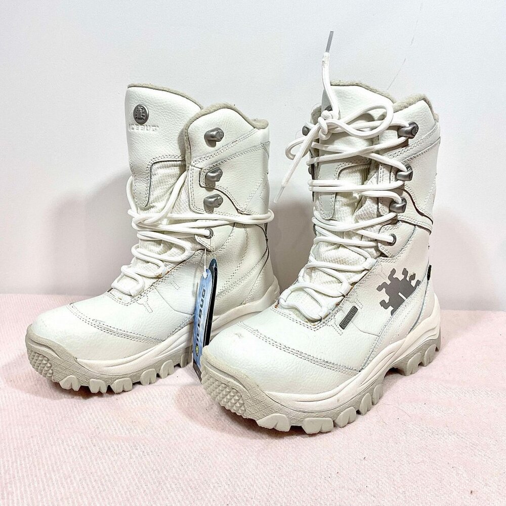 ICEBUG White Leather Snow Boots sz 38